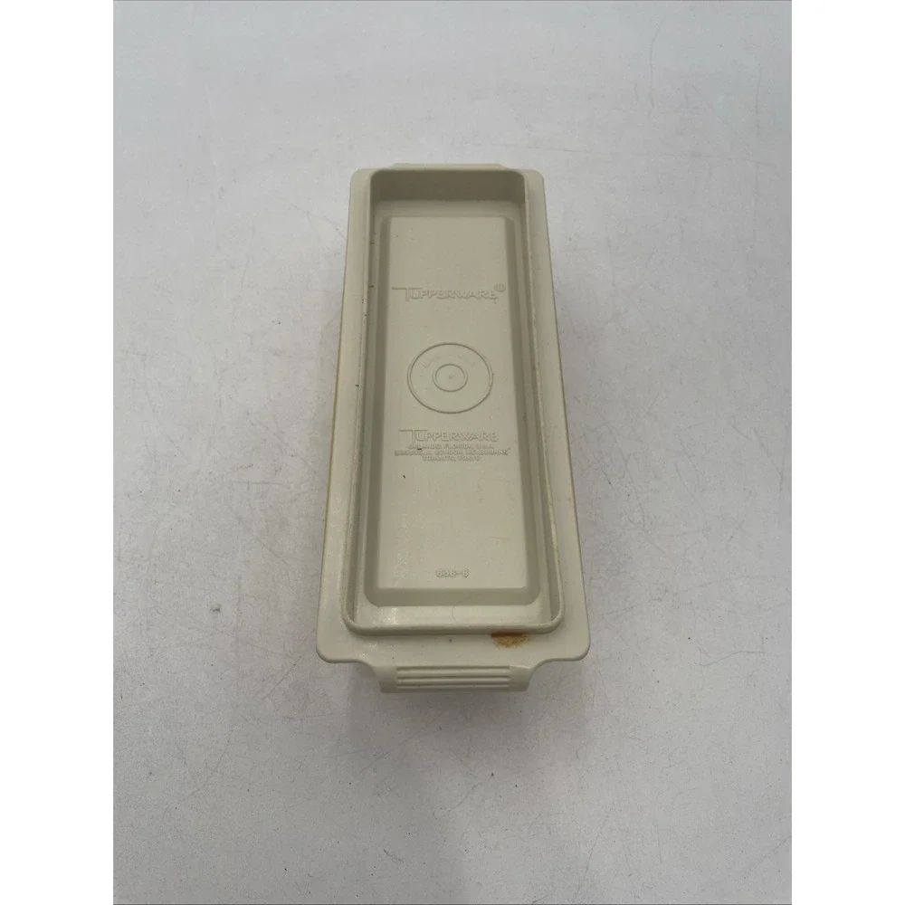 Vtge Gold & Cream TUPPERWARE Covered Plastic Butter Dish